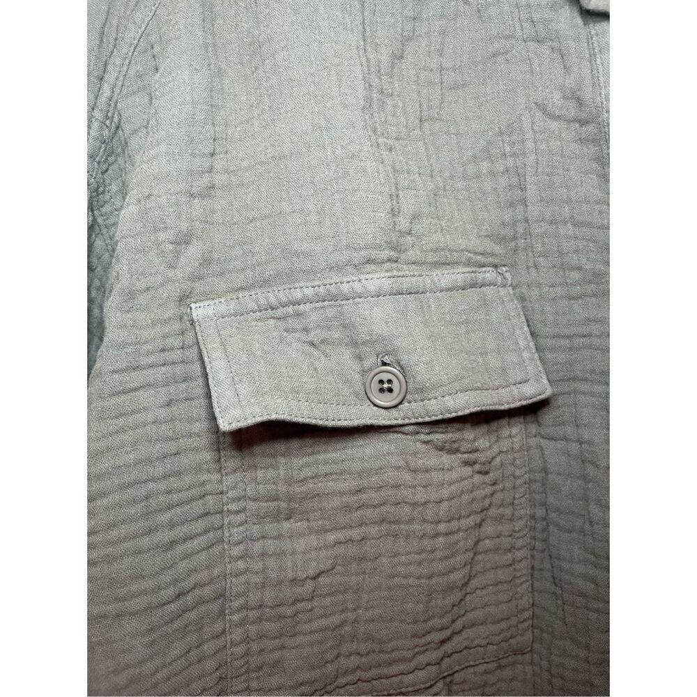 NWT BOBI CROPPED BUTTON UP SHIRT BISTRO - Picture 6 of 12